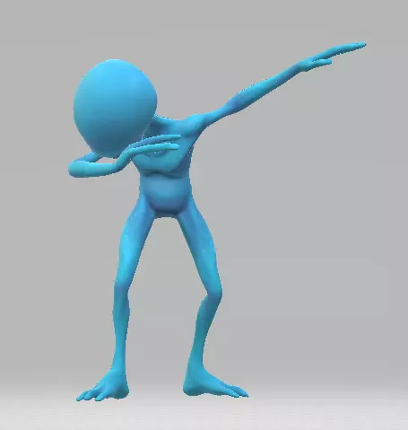 alien Low-poly 3D model_0