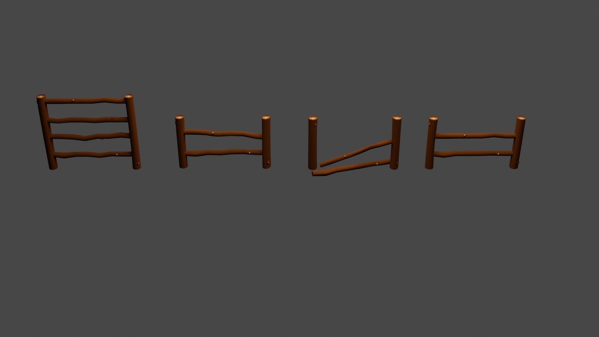 cabin props stylized Low-poly 3D model_8