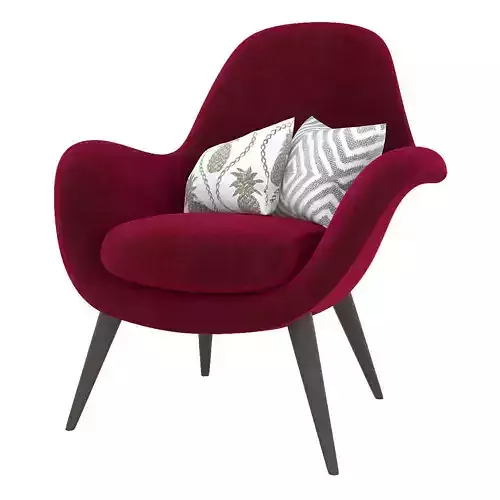 Swoon lounge Fredericia furniture 3d model