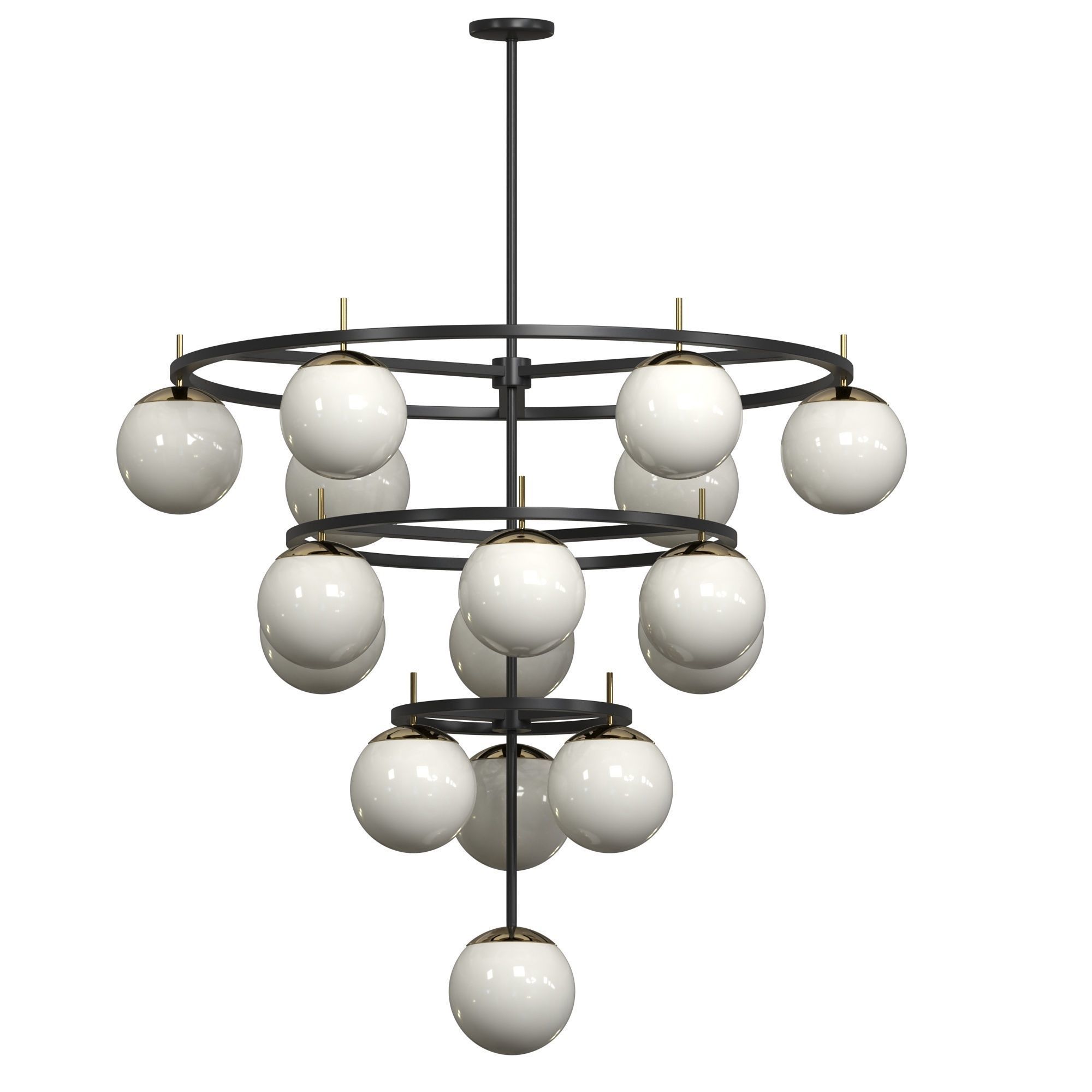 Alluria 4-Tier Chandelier 3D model_1