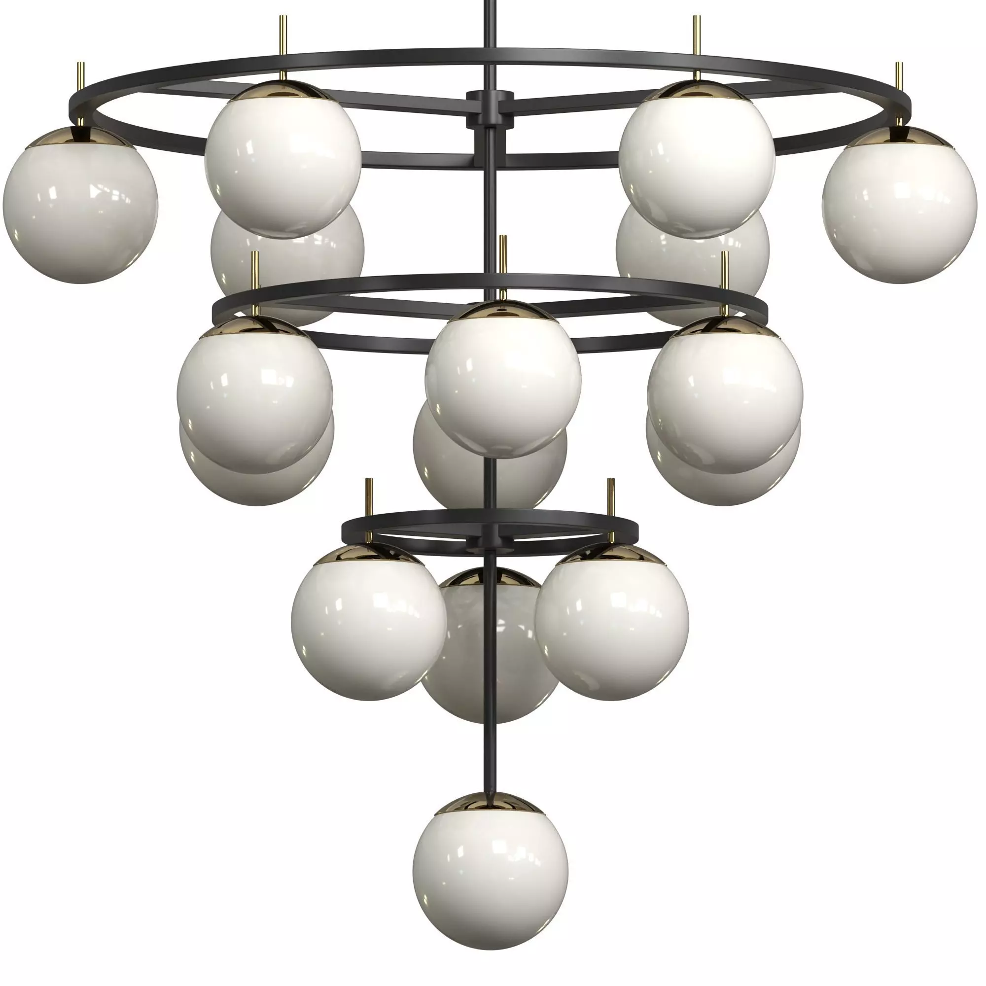 Alluria 4-Tier Chandelier 3D model_0