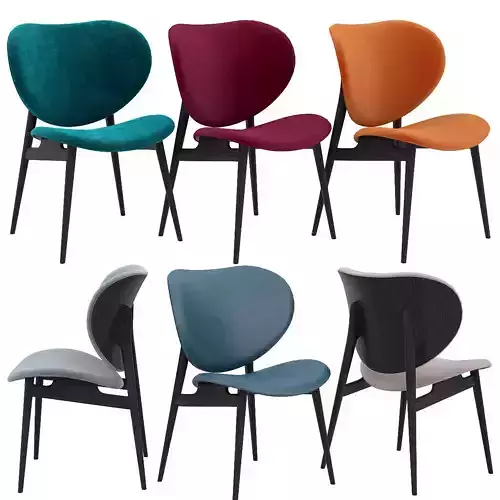 Alma leather chair Baxter 3d model