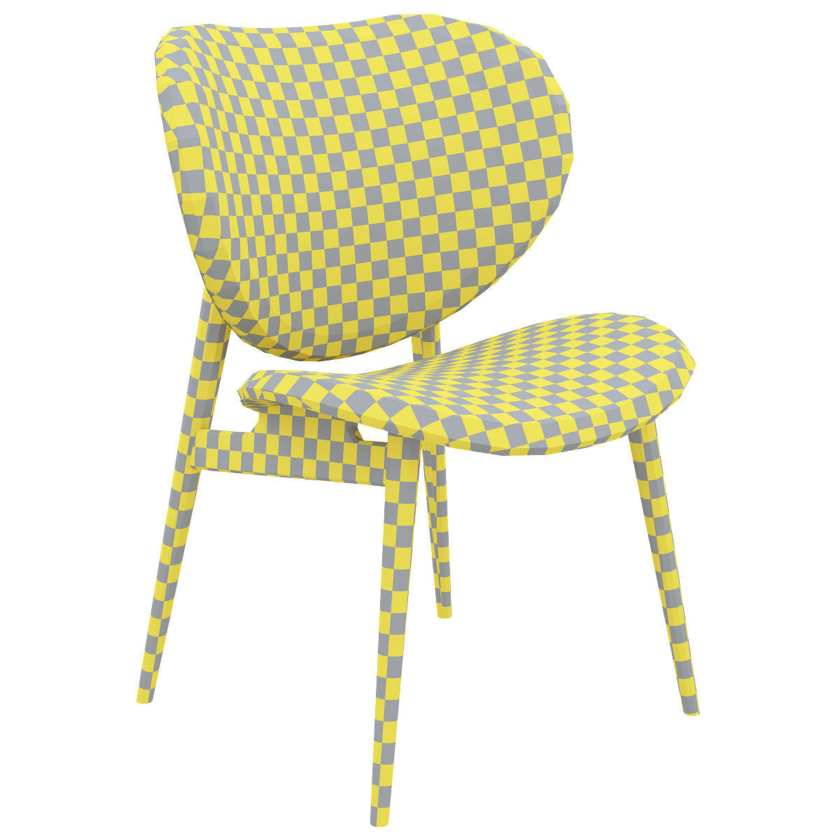 Alma leather chair Baxter 3d model Low-poly 3D model_3