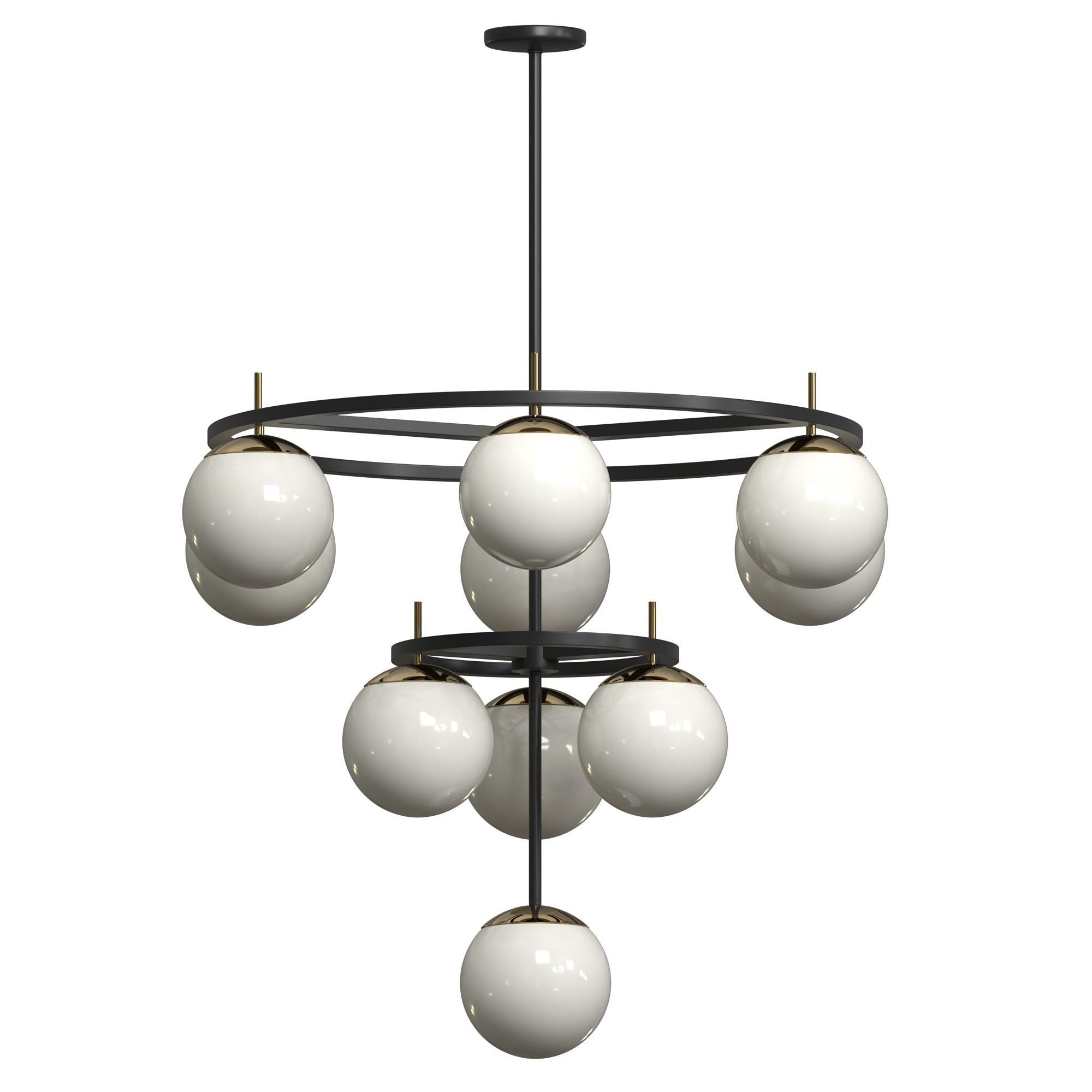 Alluria 3-Tier Chandelier 3D model_1