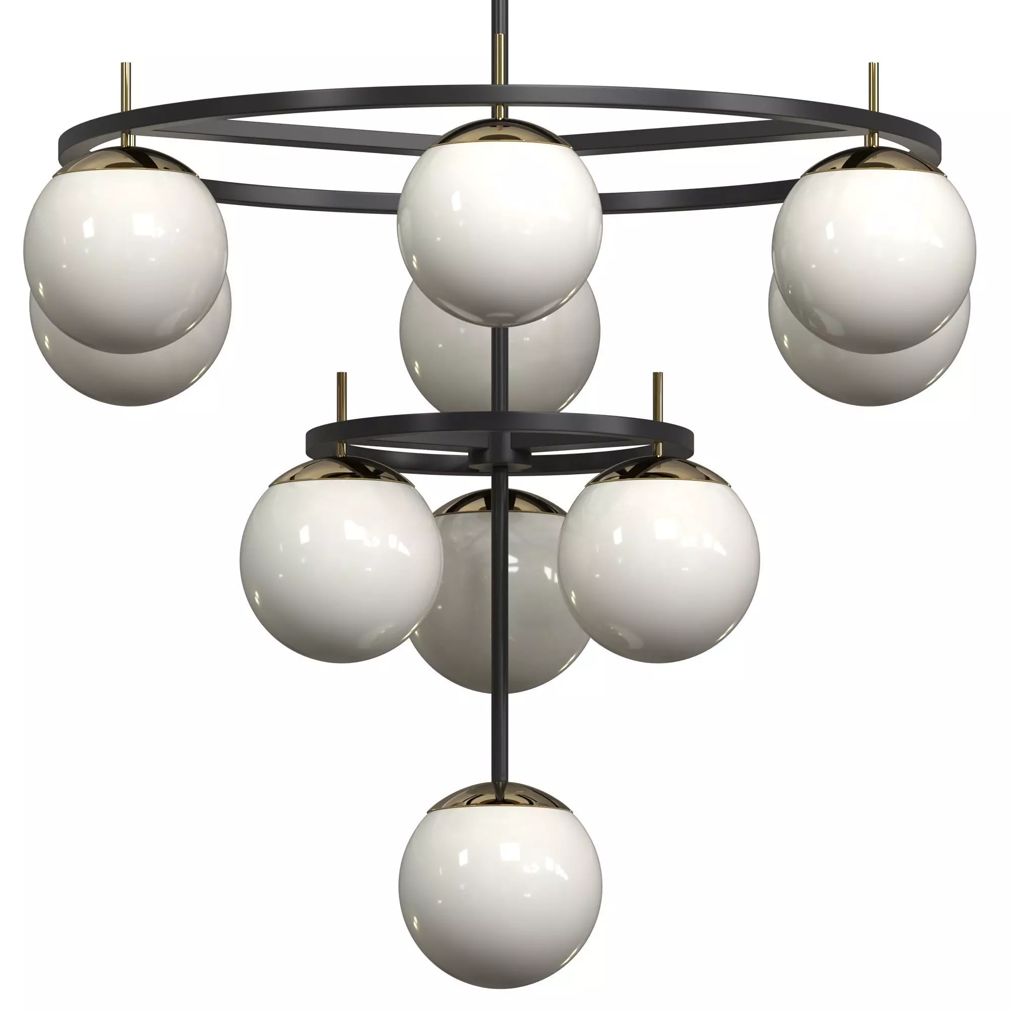 Alluria 3-Tier Chandelier 3D model_0