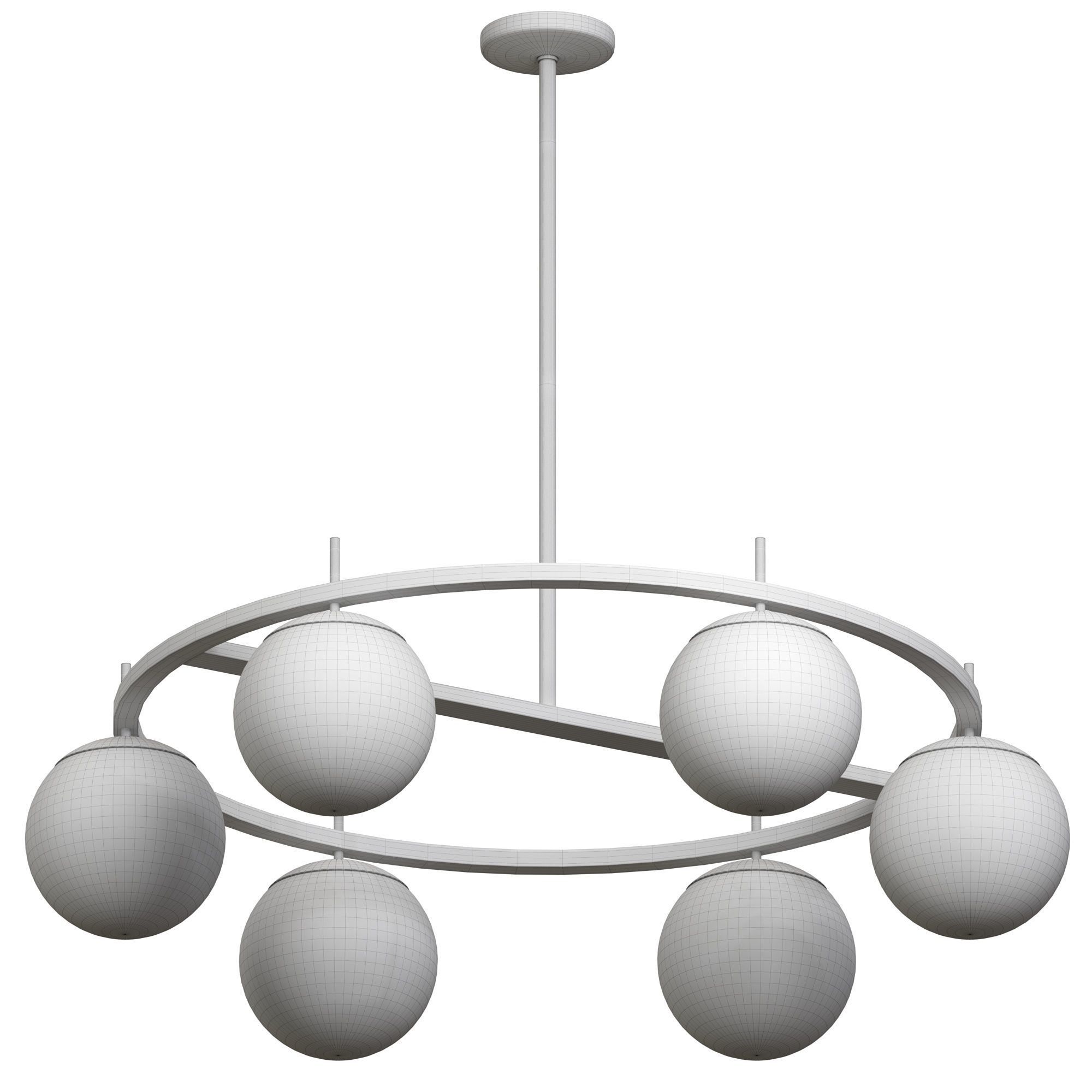 Alluria 6-Light Chandelier 3D model_2