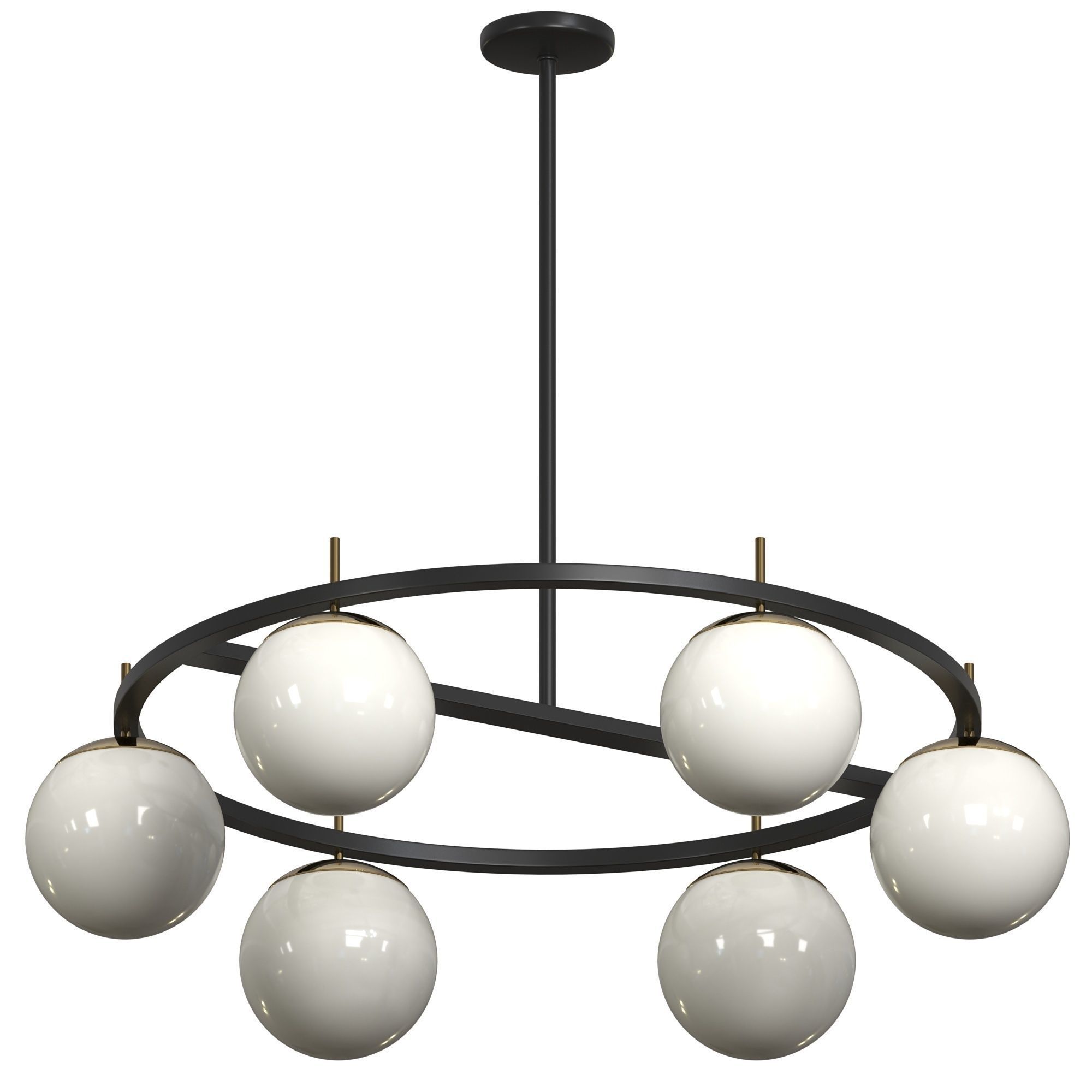 Alluria 6-Light Chandelier 3D model_1