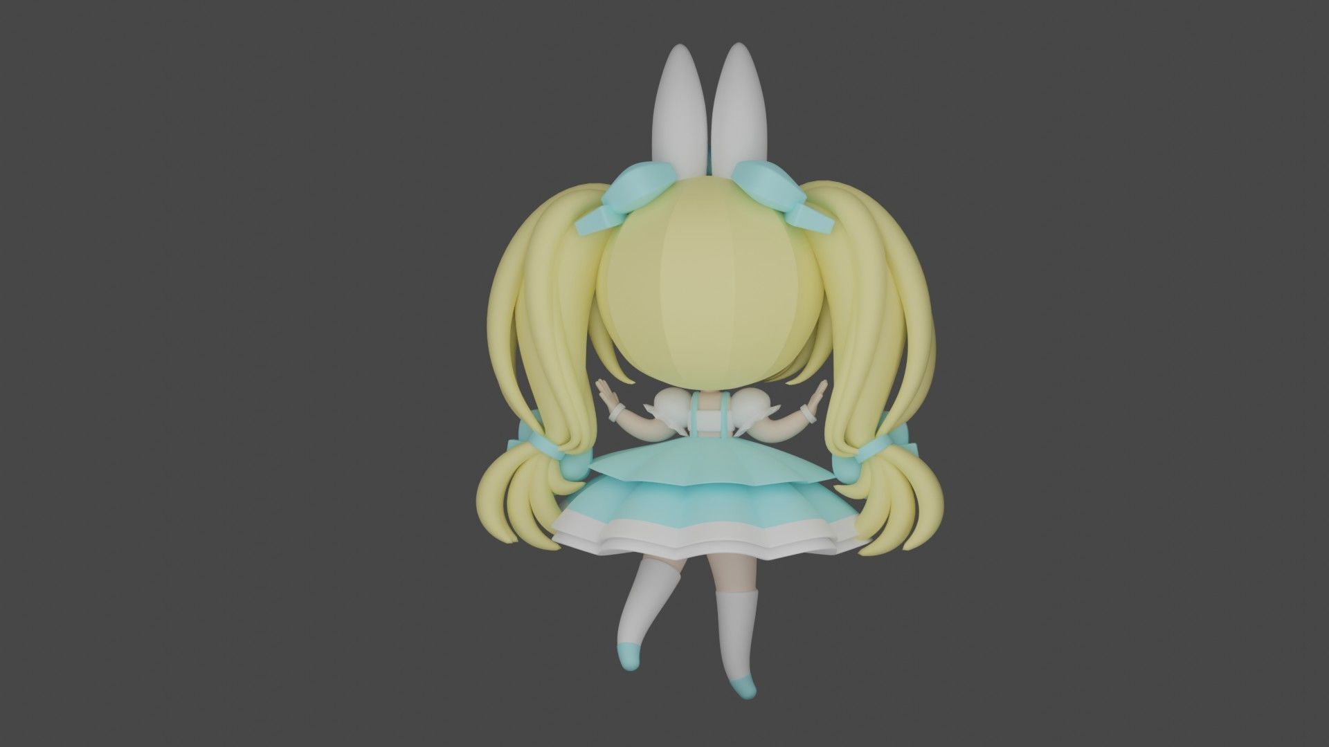 cute anime girl 3D print model_5