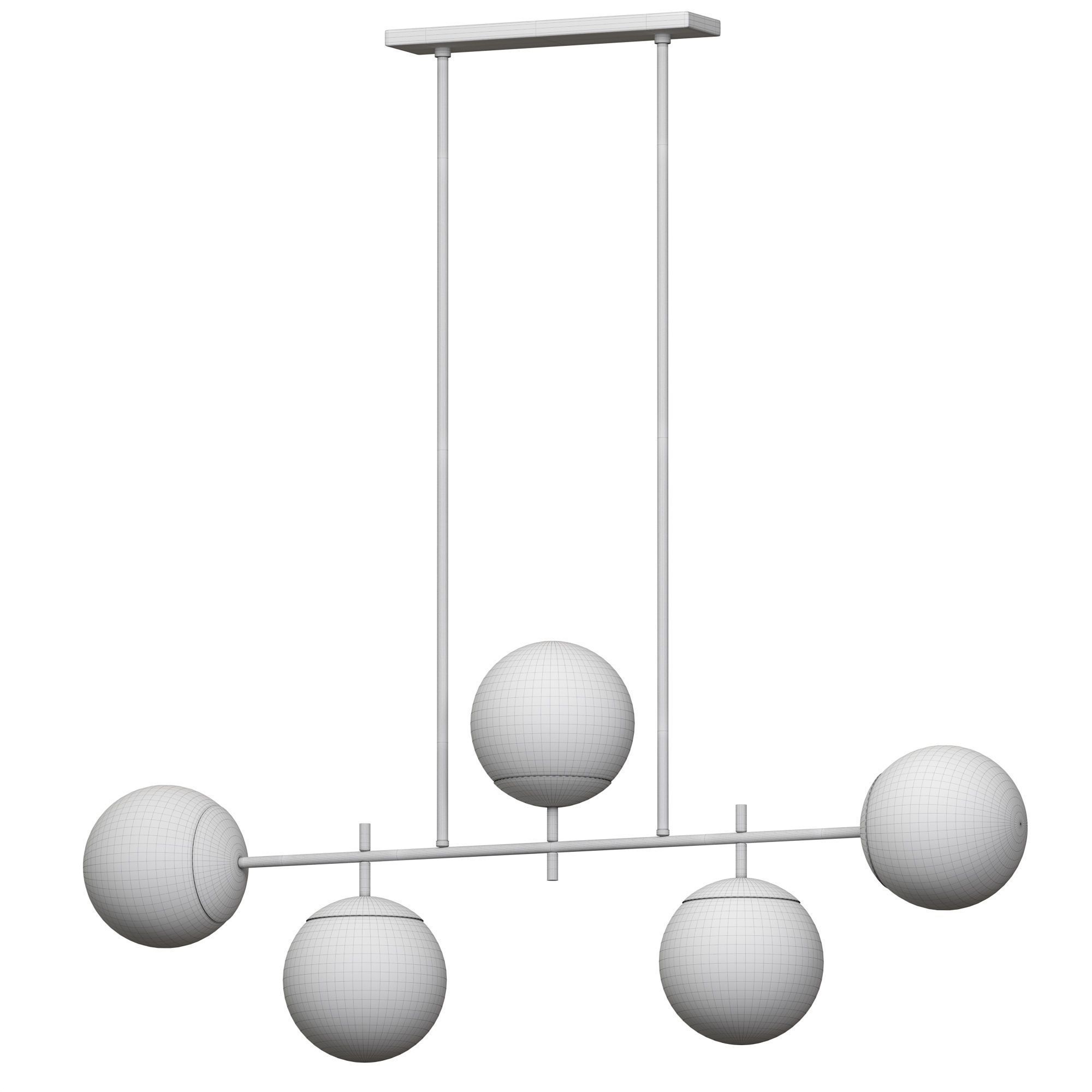 Alluria Linear Suspension Light 3D model_2