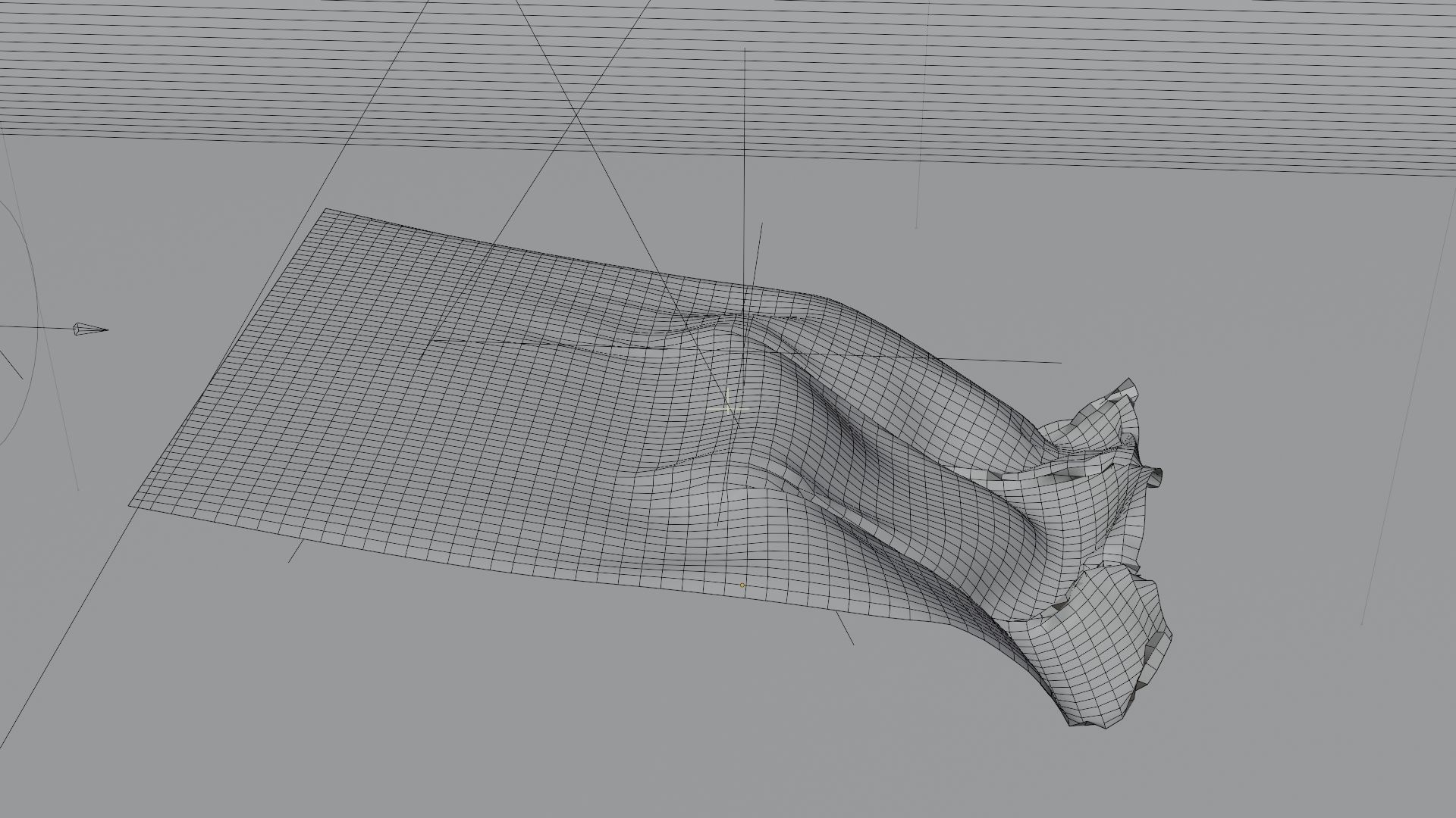 Animated Flag 3D model Low-poly 3D model_6