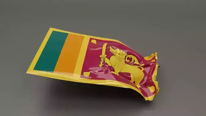 Animated Flag 3D model