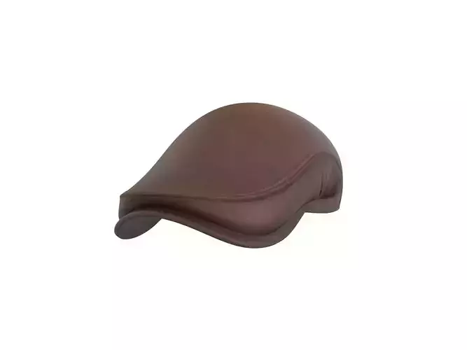 Leather Flat Cap