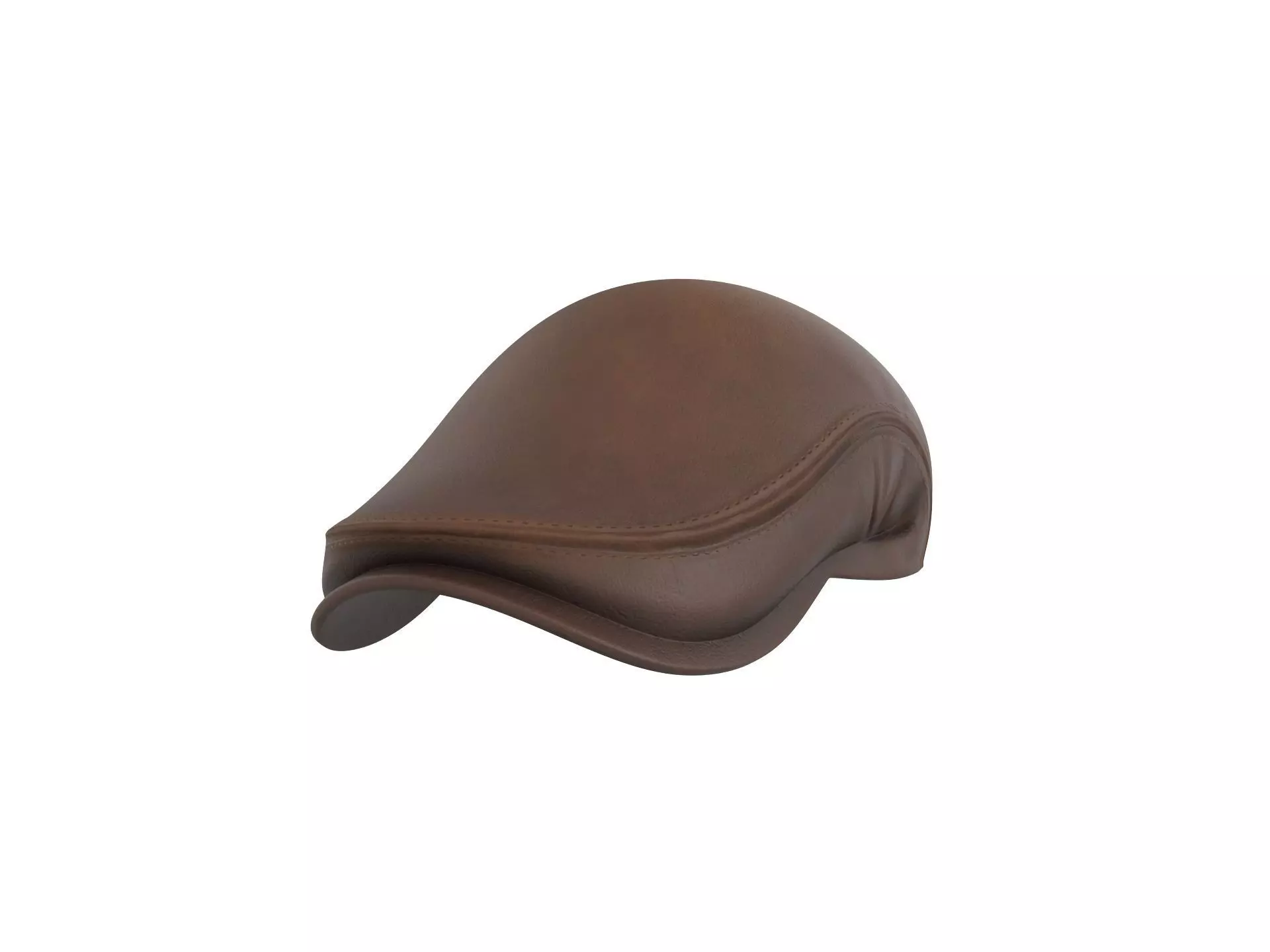 Leather Flat Cap 3D model