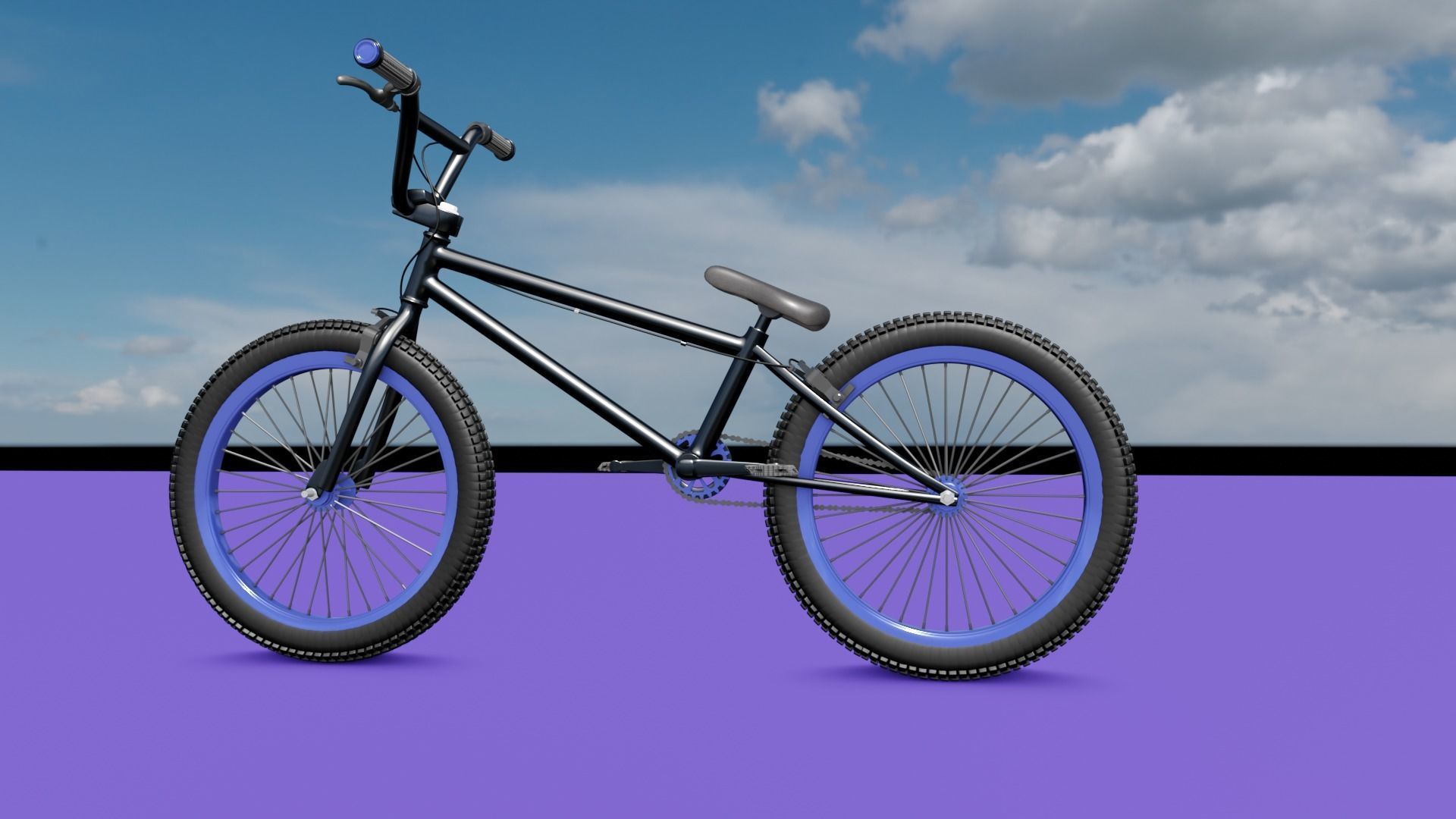 BMX Bicycle 3D model_6