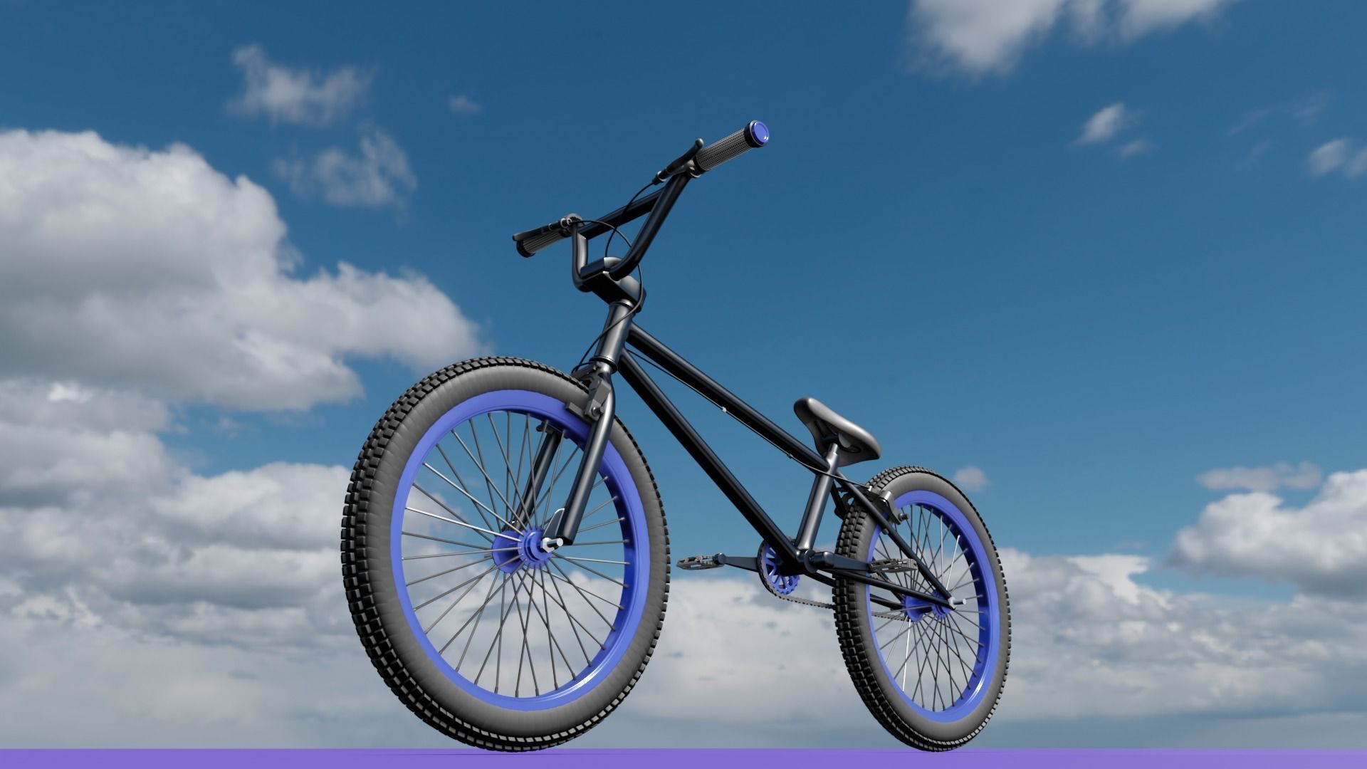 BMX Bicycle 3D model_10