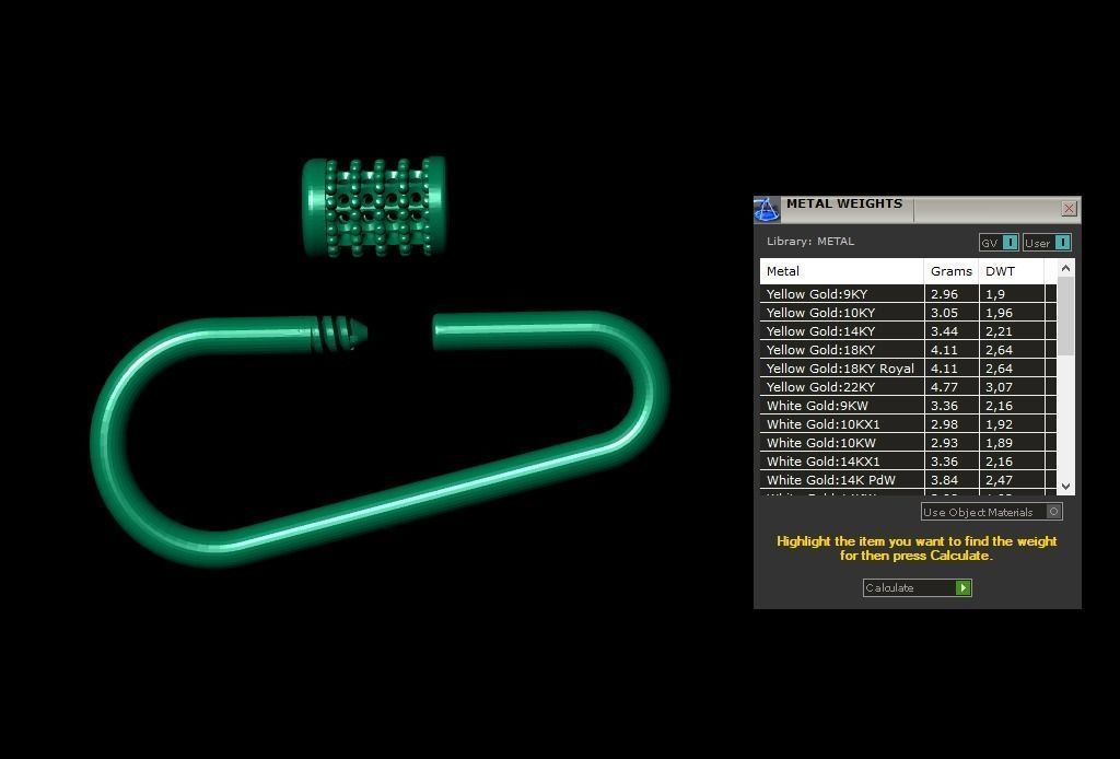 Lock for chain neklace bracelet STL 3D model 3D print model_5