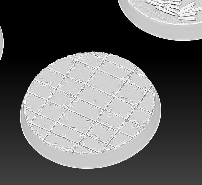 32 mm wargame base 3D print model_5