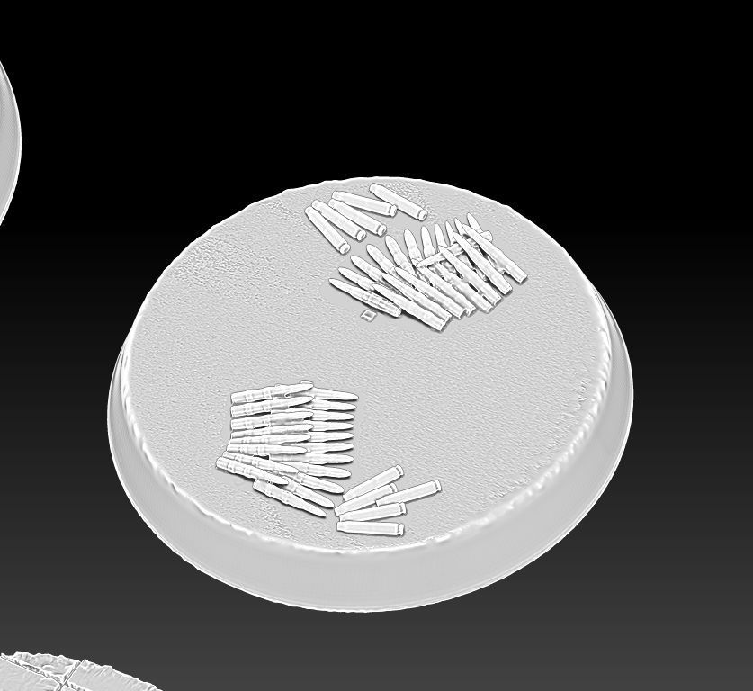 32 mm wargame base 3D print model_4