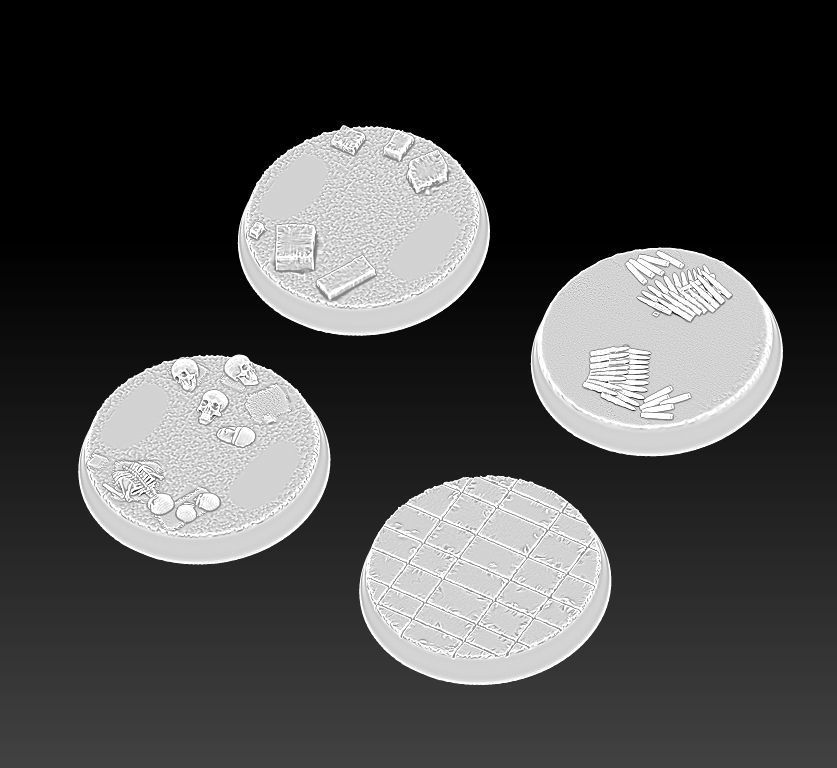 32 mm wargame base 3D print model_6