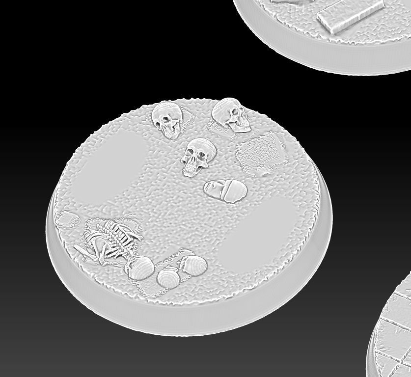 32 mm wargame base 3D print model_2