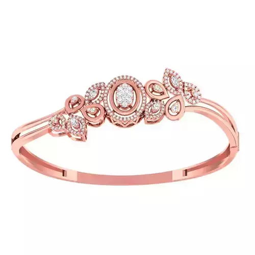 High Jewelry Diamond Bracelet 3dm stl 1-render detail