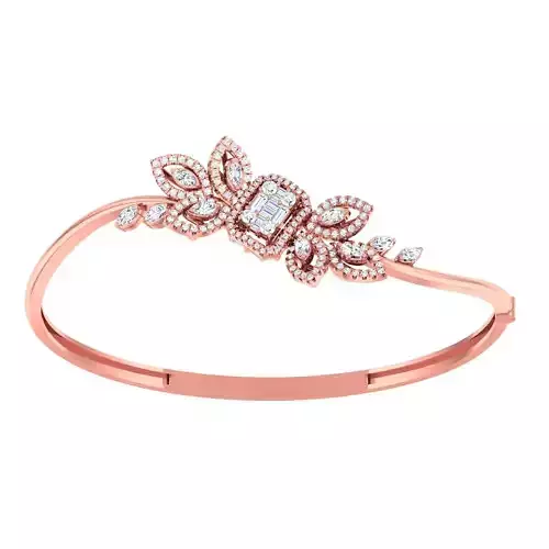 High Jewelry Diamond Bracelet 3dm stl 1-render detail