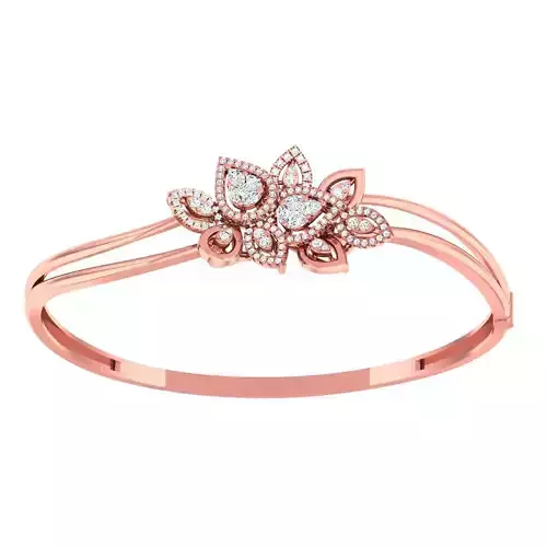 High Jewelry Diamond Bracelet 3dm stl 1-render detail