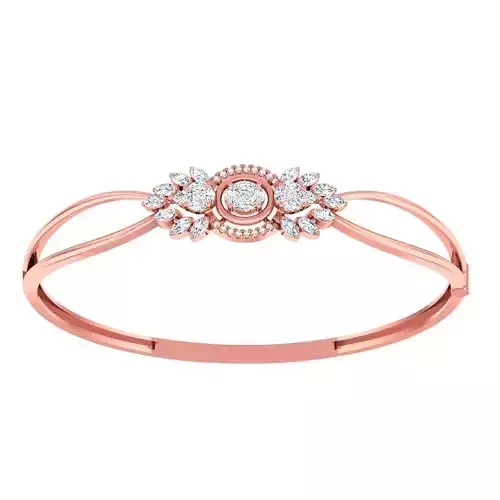 High Jewelry Diamond Bracelet 3dm stl 1-render detail