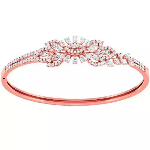 High Jewelry Diamond Bracelet 3dm stl 1-render detail