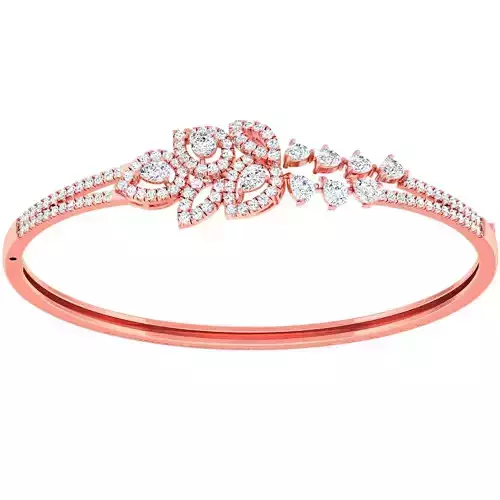 High Jewelry Diamond Bracelet 3dm stl 1-render detail