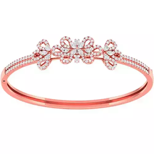 High Jewelry Diamond Bracelet 3dm stl 1-render detail