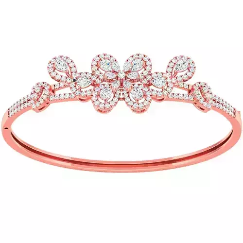 High Jewelry Diamond Bracelet 3dm stl 1-render detail