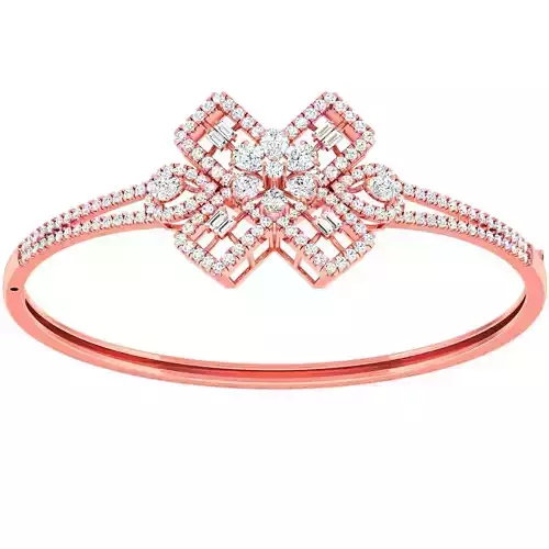 High Jewelry Diamond Bracelet 3dm stl 1-render detail