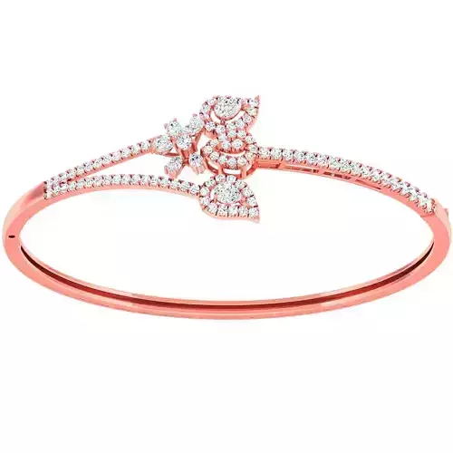 High Jewelry Diamond Bracelet 3dm stl 1-render detail