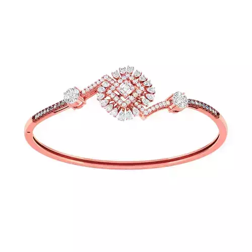 High Jewelry Diamond Bracelet 3dm stl 1-render detail