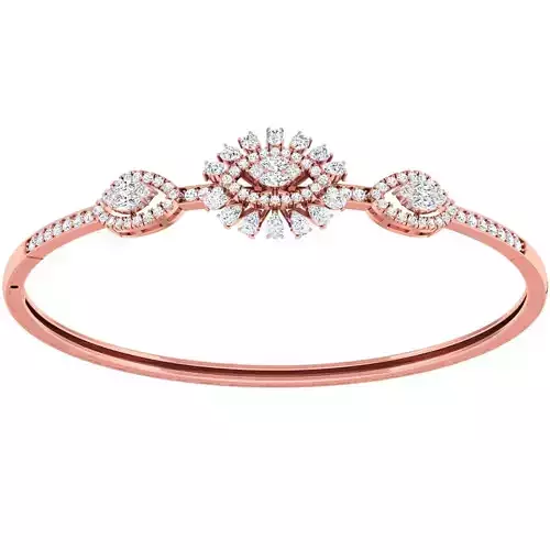 High Jewelry Diamond Bracelet 3dm stl 1-render detail