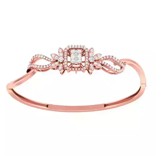 High Jewelry Diamond Bracelet 3dm stl 1-render detail