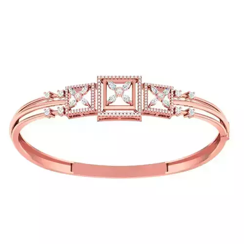 High Jewelry Diamond Bracelet 3dm stl 1-render detail