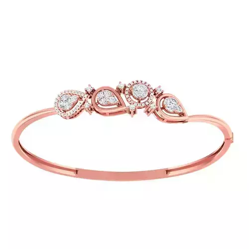 High Jewelry Diamond Bracelet 3dm stl 1-render detail