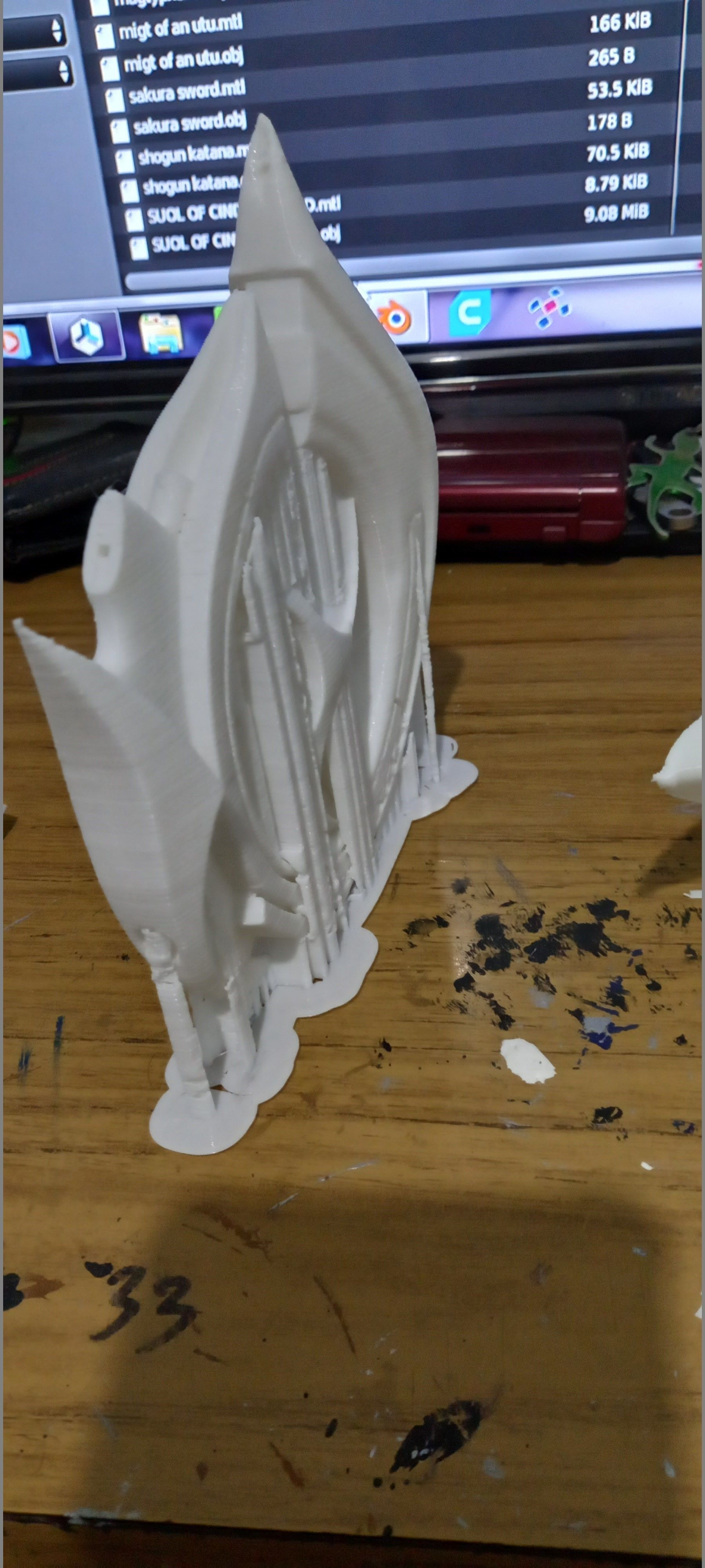 Genshin Impact Bow Thundering Pulse 3D print model_11