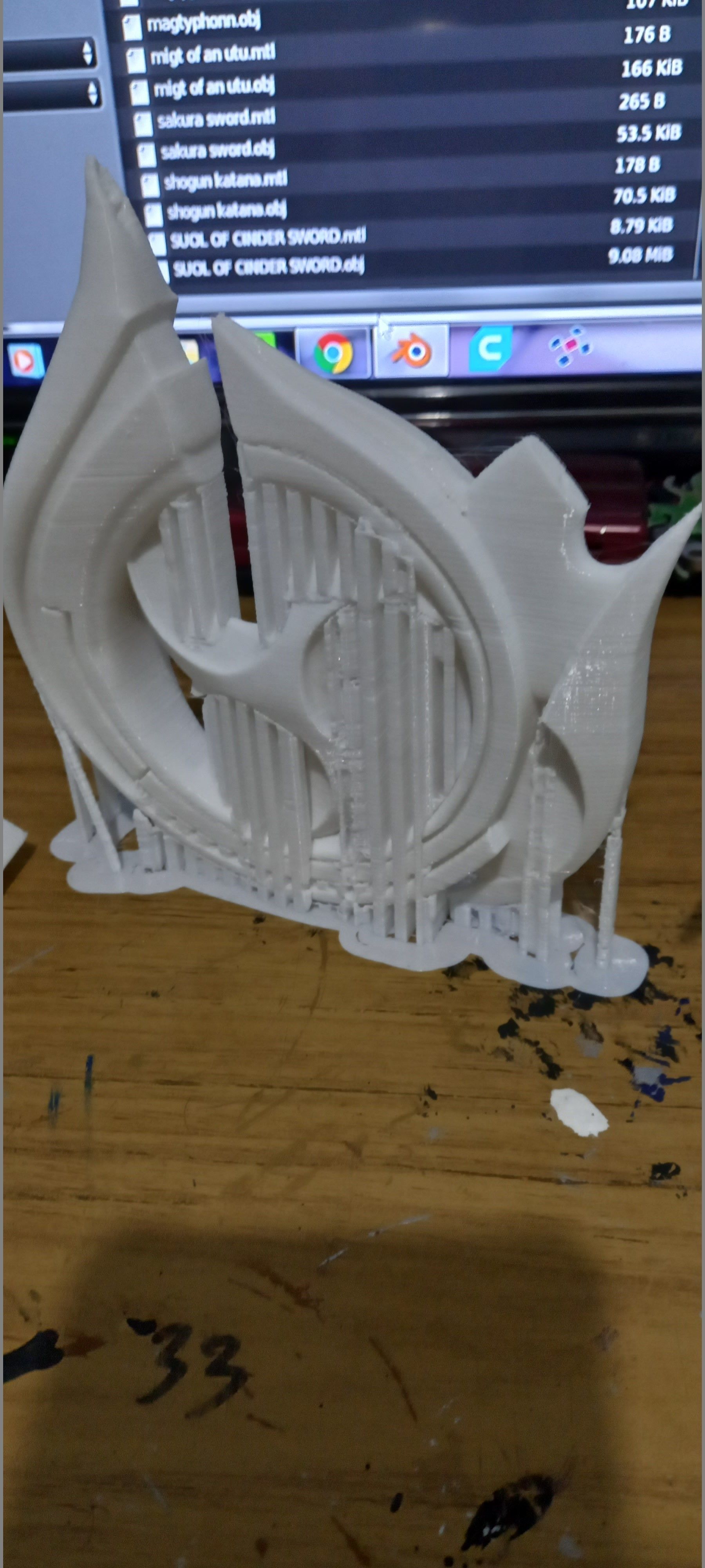 Genshin Impact Bow Thundering Pulse 3D print model_10