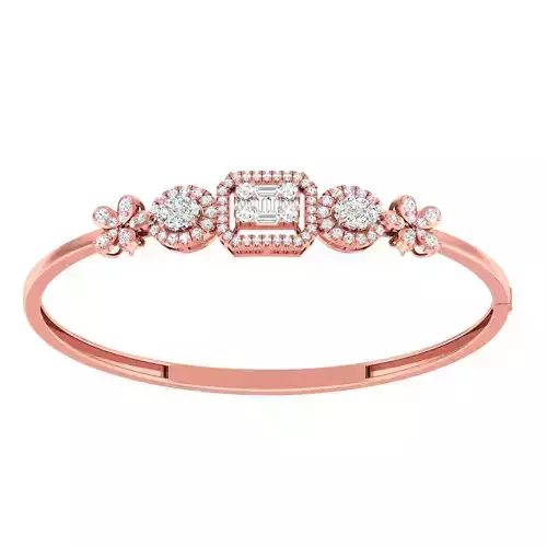 High Jewelry Diamond Bracelet 3dm stl 1-render detail