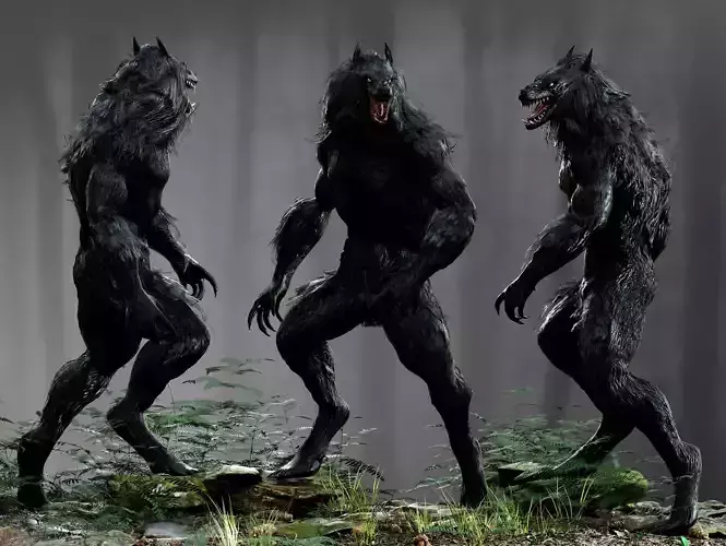 Werewolf  Low-poly 3D model