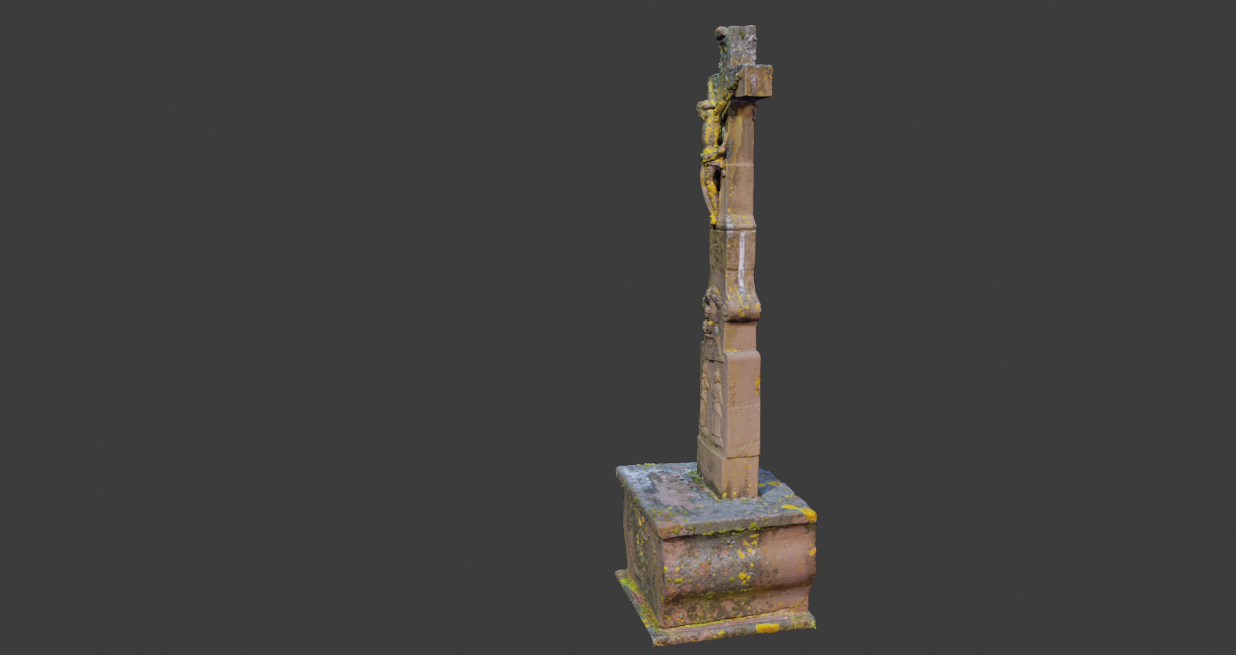 PBR Way Cross Big photoscan Processed 3D Model Low-poly 3D model_12