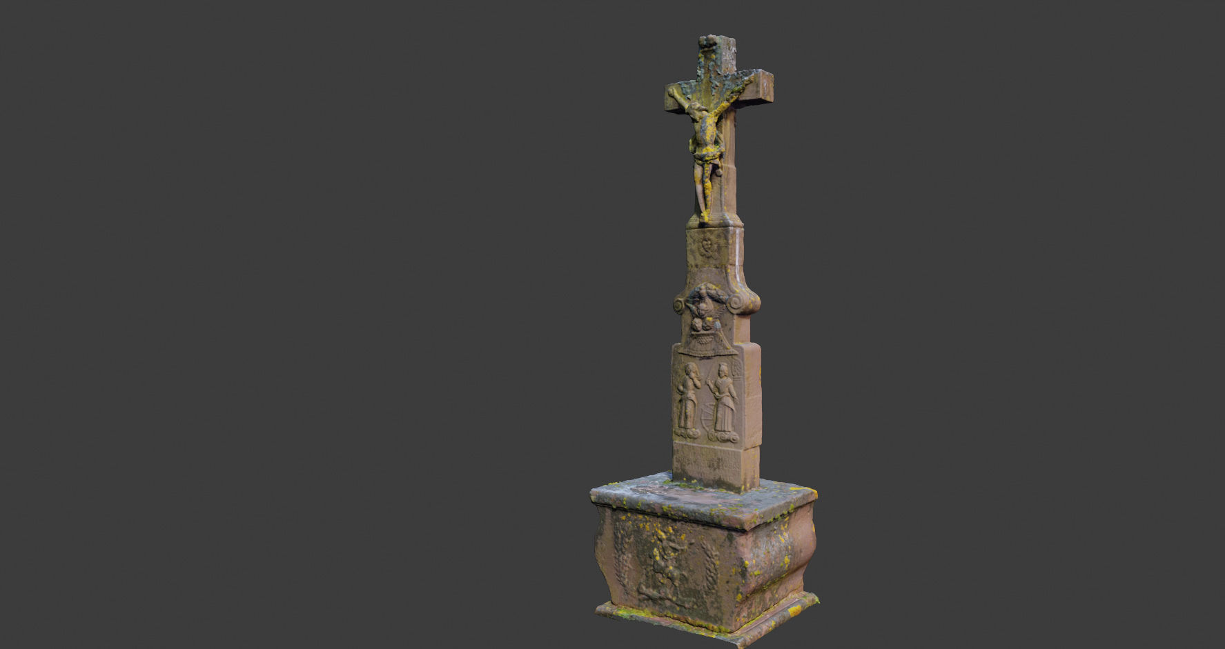 PBR Way Cross Big photoscan Processed 3D Model Low-poly 3D model_13