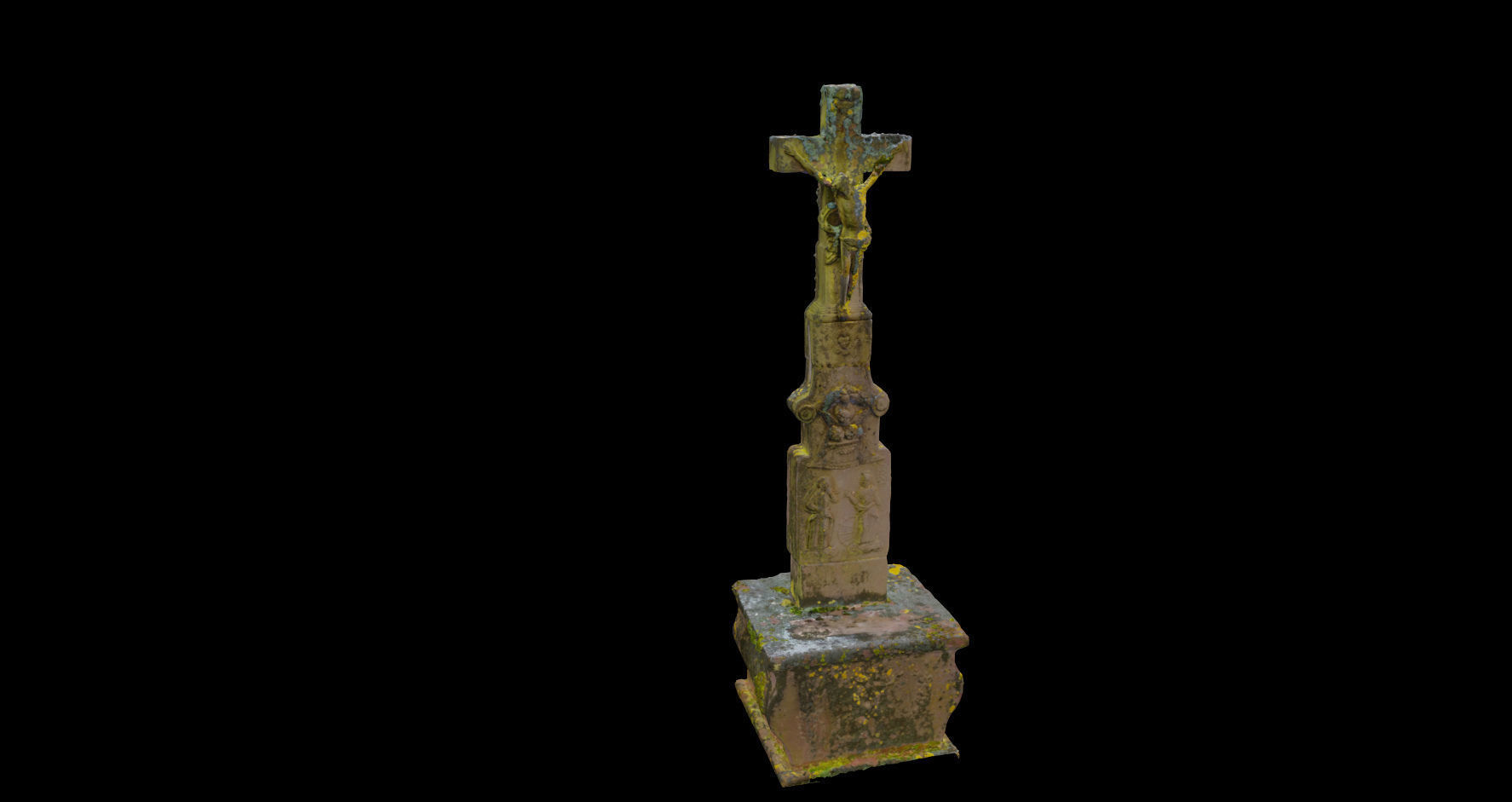 PBR Way Cross Big photoscan Processed 3D Model Low-poly 3D model_4