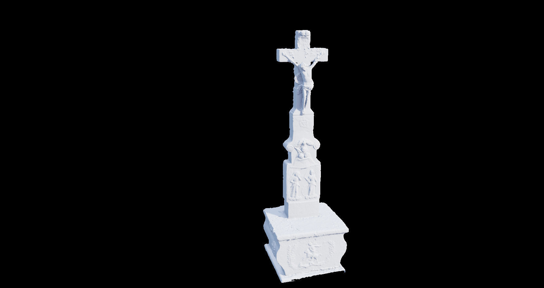 PBR Way Cross Big photoscan Processed 3D Model Low-poly 3D model_3
