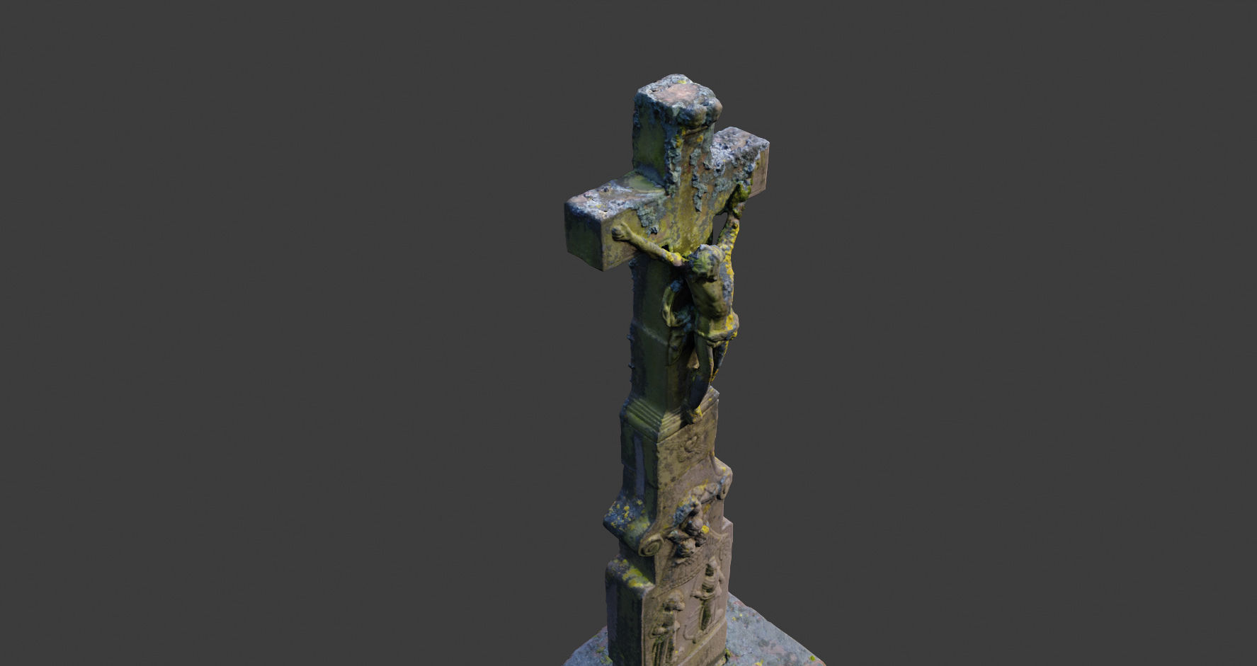 PBR Way Cross Big photoscan Processed 3D Model Low-poly 3D model_1