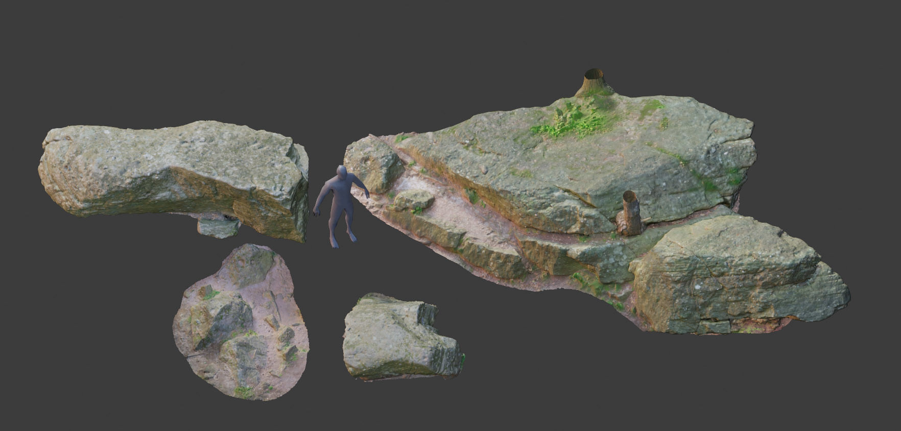 Stone Rocks - PBR Pack Low-poly 3D model Low-poly 3D model_19