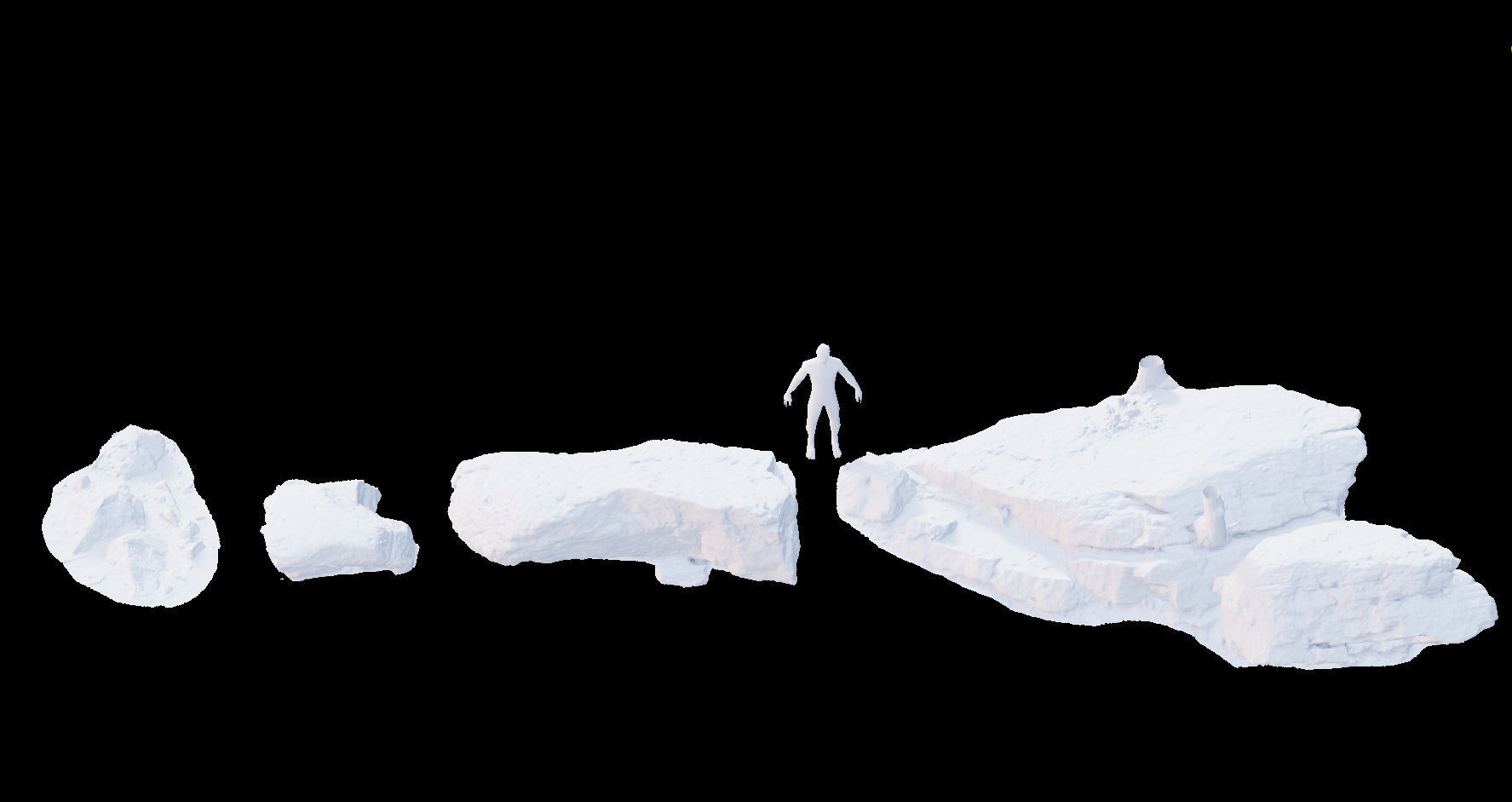 Stone Rocks - PBR Pack Low-poly 3D model Low-poly 3D model_5